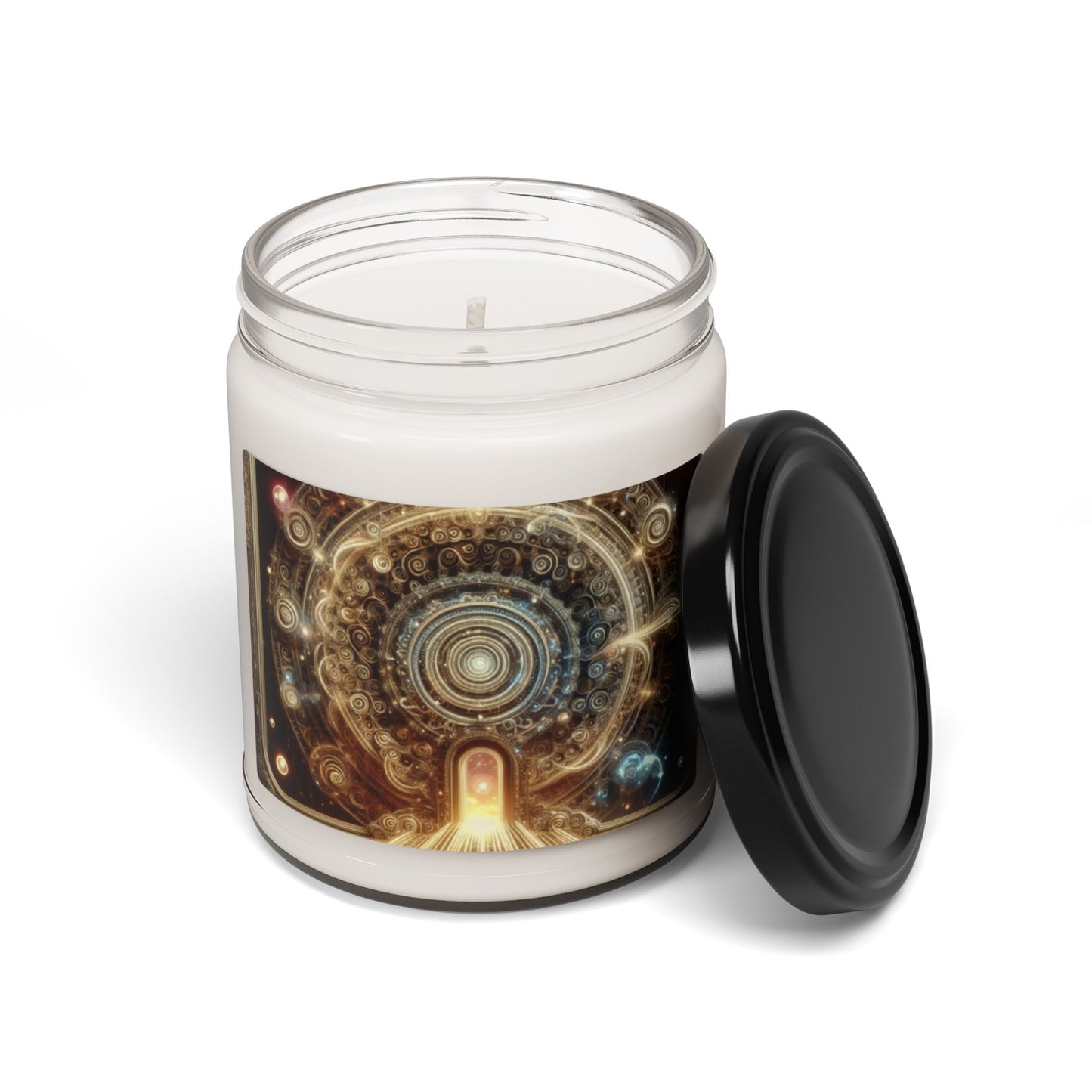 Celestial Spiral Gateway Candle | Scented Soy Candle, 9oz | Gift for Fantasy Lovers | π Fantasy-themed soy candle