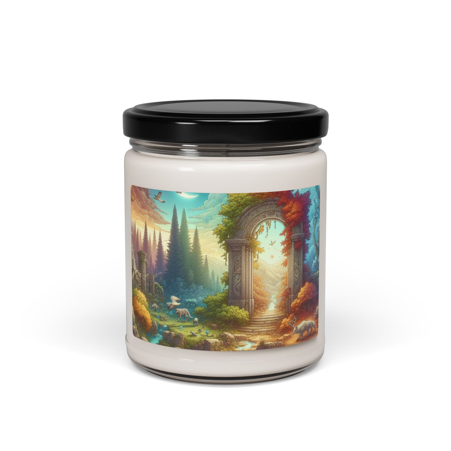 Eerie Realm Candle | Scented Soy Candle, 9oz | Gift for Fantasy Lovers | 🌟 Fantasy-themed soy candle