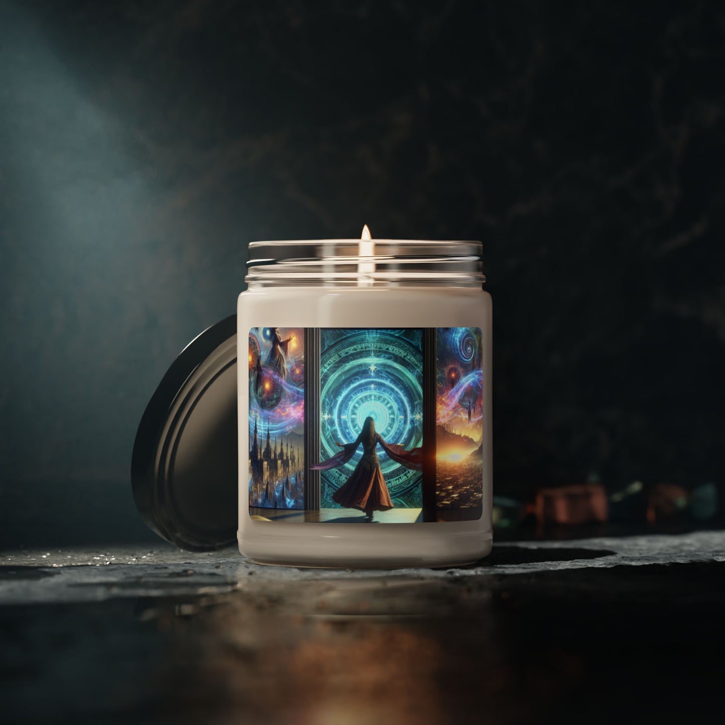 Mystical Castle Shadows Candle | Scented Soy Candle, 9oz | Gift for Fantasy Lovers | 🌟 Fantasy-themed soy candle