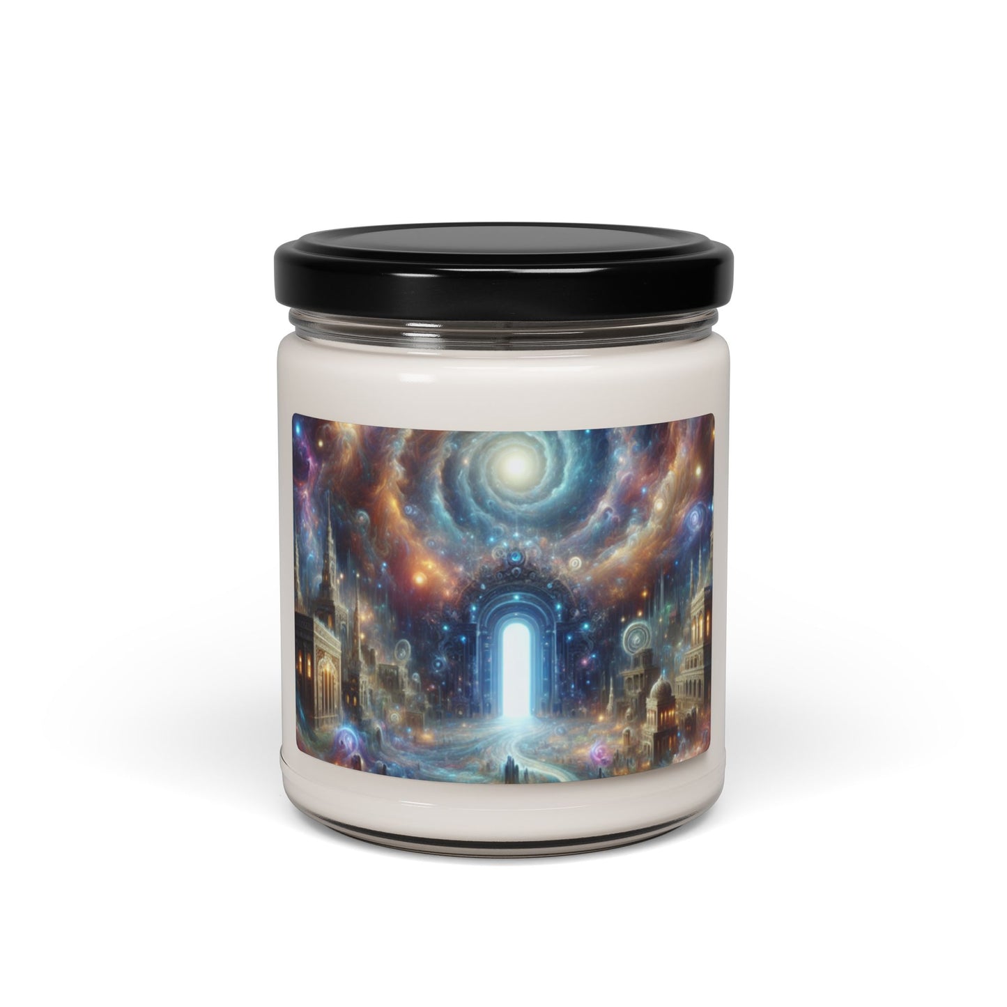 Celestial Vortex City Candle | Scented Soy Candle, 9oz | Gift for Fantasy Lovers | 🌟 Fantasy-themed soy candle