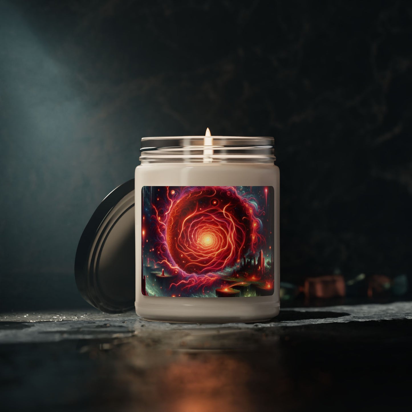 Mystical Cosmic Vortex Candle | Scented Soy Candle, 9oz | Gift for Fantasy Lovers | 🌟 Fantasy-themed soy candle