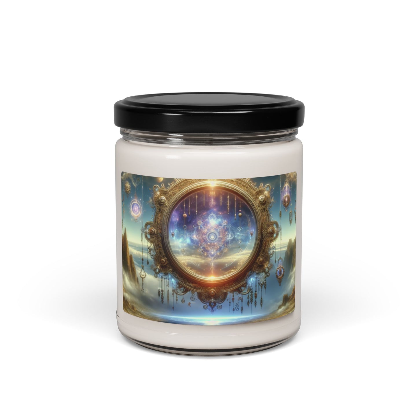 Shadowy Realm Fortress Candle | Scented Soy Candle, 9oz | Gift for Fantasy Lovers | 🌟 Fantasy-themed soy candle