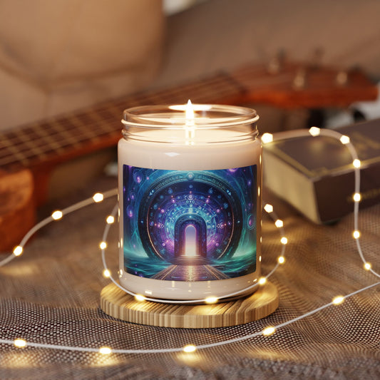 Glowing Shadow Fortress Candle | Scented Soy Candle, 9oz | Gift for Fantasy Lovers | 🌟 Fantasy-themed soy candle