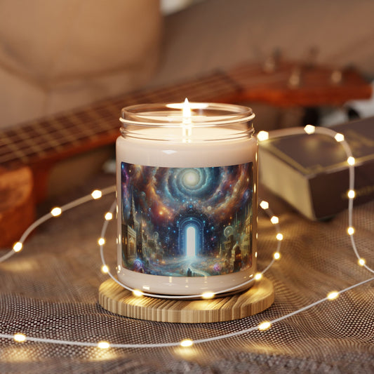 Celestial Vortex City Candle | Scented Soy Candle, 9oz | Gift for Fantasy Lovers | 🌟 Fantasy-themed soy candle