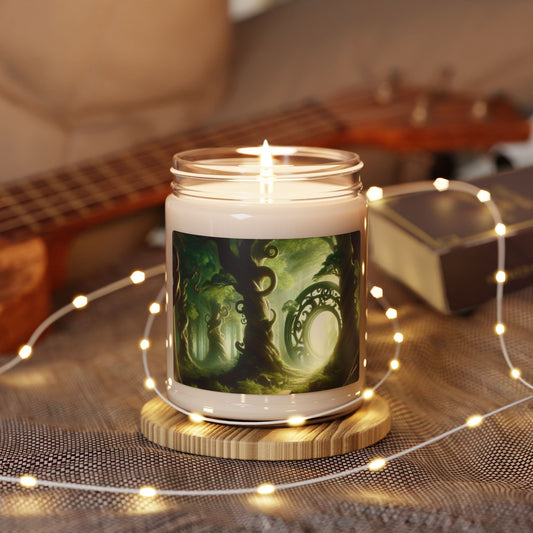 Enchanted Forest Portal | Scented Soy Candle, 9oz | Gift for Fantasy Lovers | 🌟 Fantasy-themed soy candle