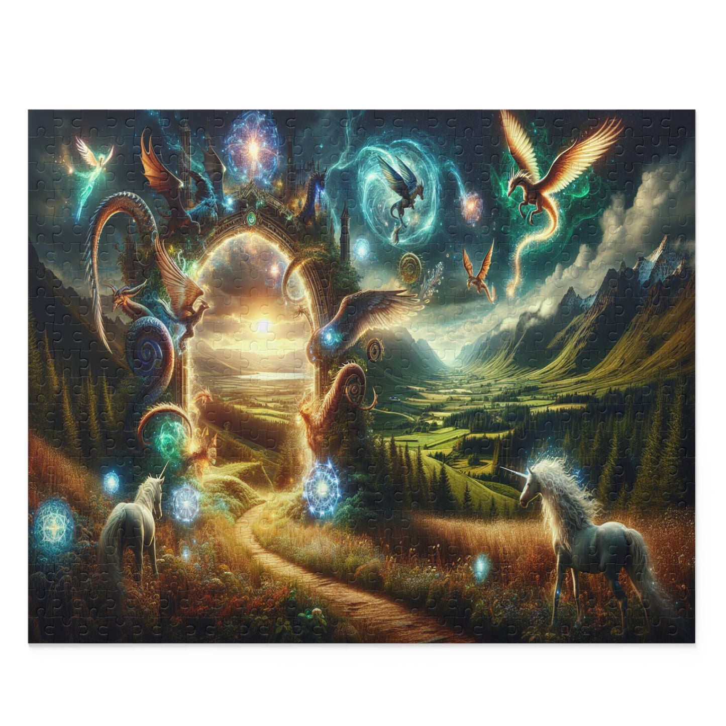 Enchanted Unicorn Adventure Puzzle | Puzzle | 500-Piece | Mystical Landscapes