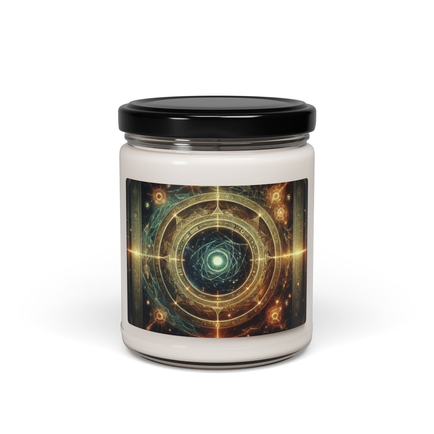 Enigmatic Mandala Energies Candle | Scented Soy Candle, 9oz | Gift for Fantasy Lovers | 🌟 Fantasy-themed soy candle