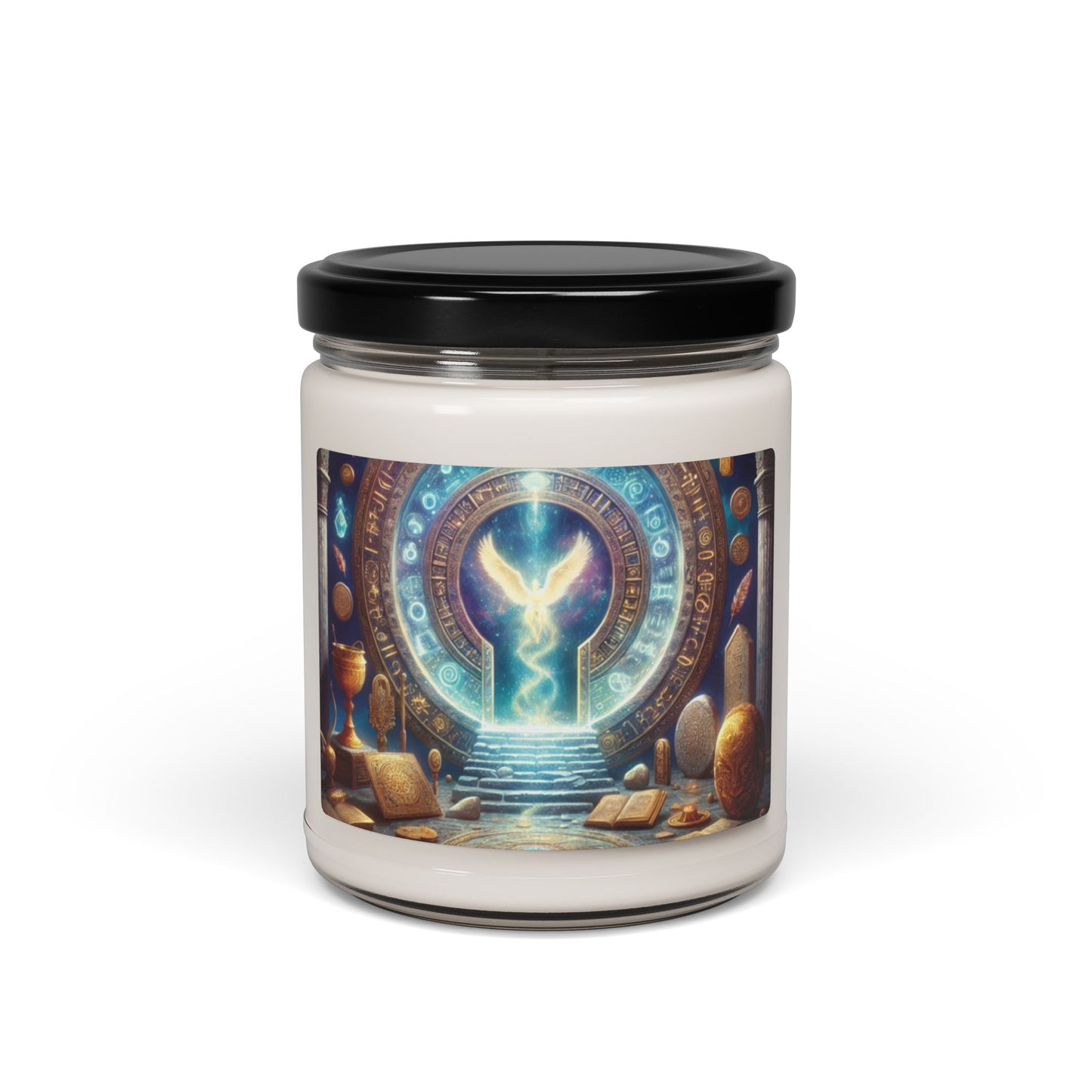 Phoenix Gateway Soy Candle | Scented Soy Candle, 9oz | Gift for Fantasy Lovers | 🌟 Fantasy-themed soy candle