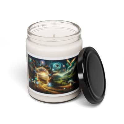 Mythical Creatures Glow Candle | Scented Soy Candle, 9oz | Gift for Fantasy Lovers | 🌟 Fantasy-themed soy candle