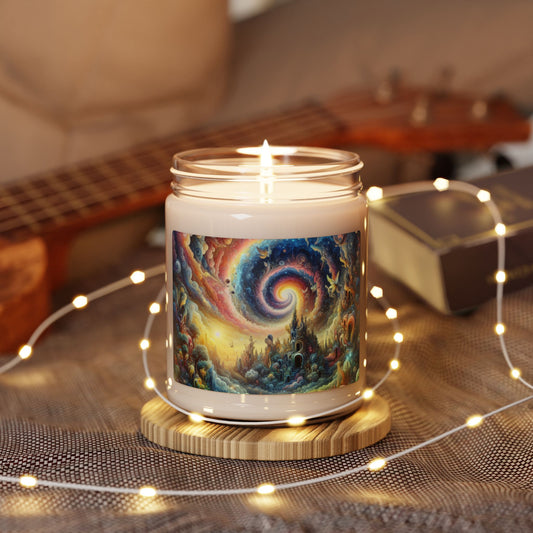 Cosmic Colorburst Candle | Scented Soy Candle, 9oz | Gift for Fantasy Lovers | 🌟 Fantasy-themed soy candle